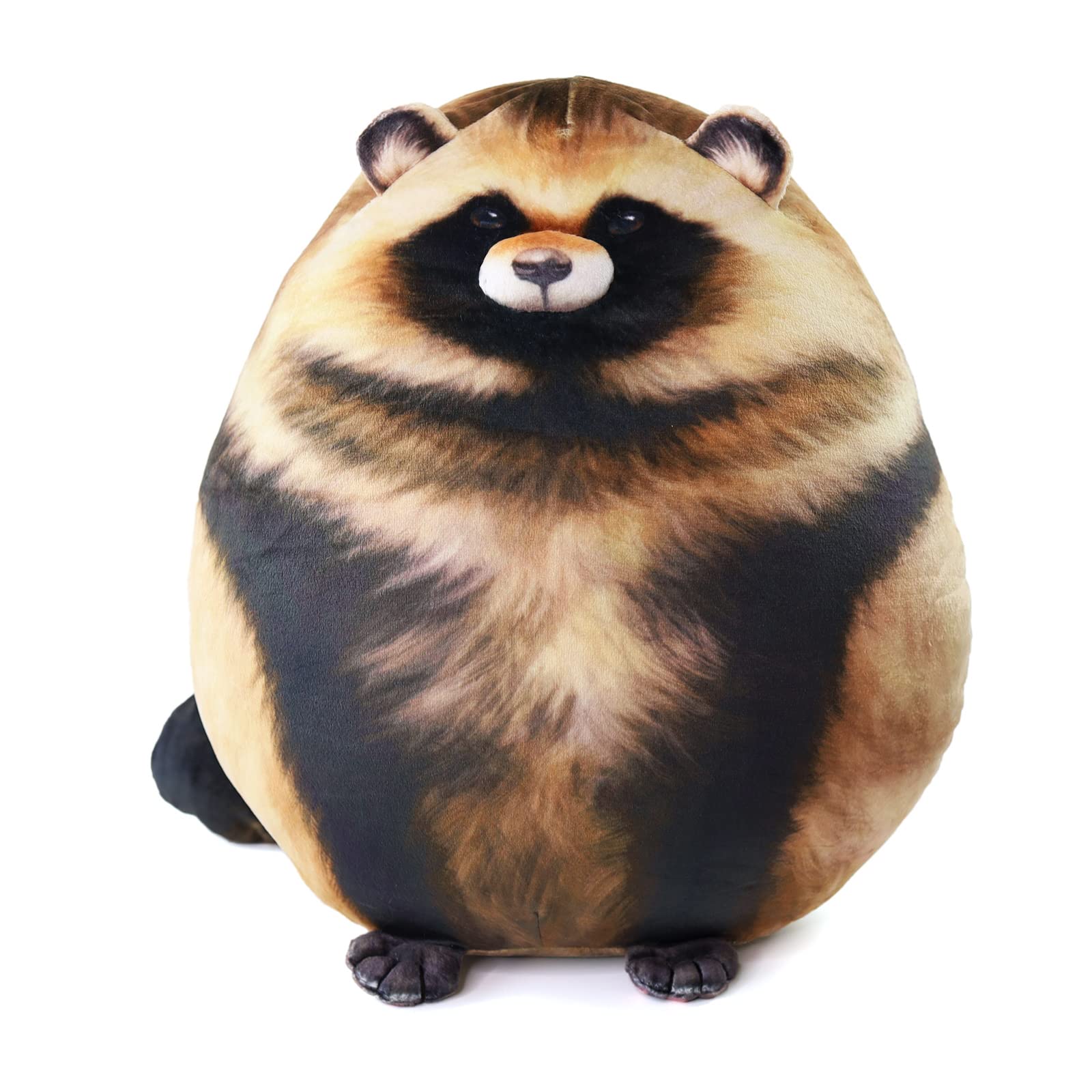Sew Butiful 10-Inch Raccoon Plush – Soft Stuffed Animal Pillow, Cute Plushies for Kids & Adults