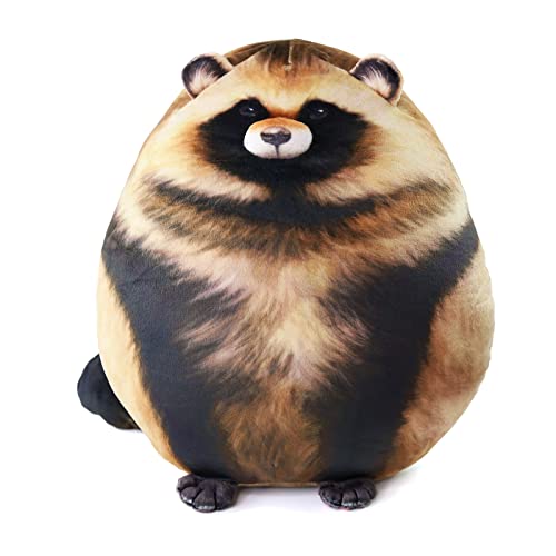 Sew Butiful 10-Inch Raccoon Plush – Soft Stuffed Animal Pillow, Cute Plushies for Kids & Adults