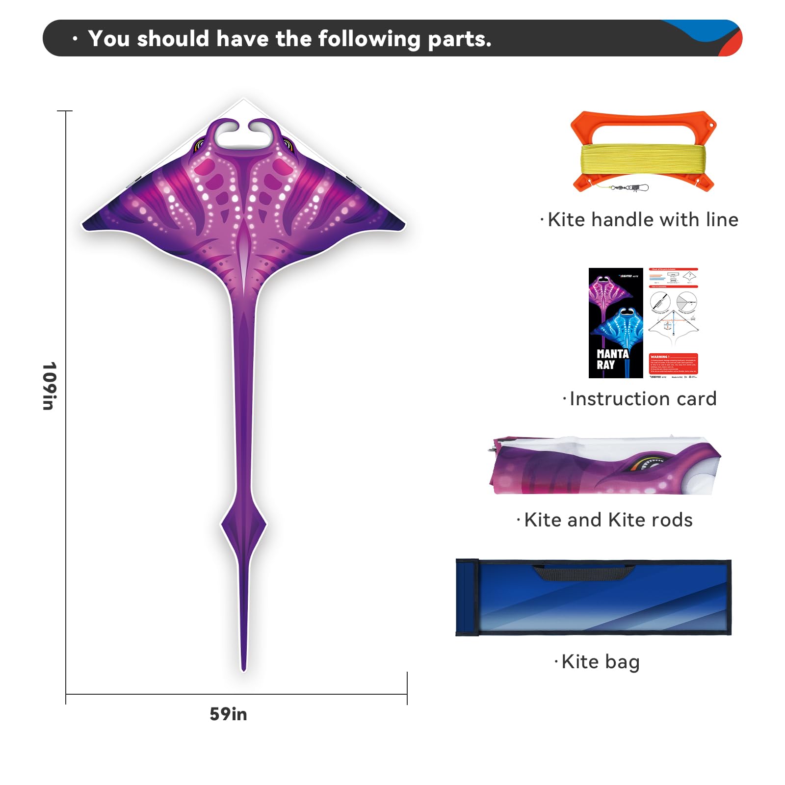 SGftre 3D Red Pterosaur Kite – Easy to Fly, 57x64 Inch, for Kids & Adults, Beach & Outdoor Fun