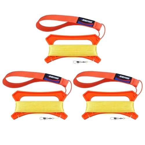 SGftre Kite String Handle 3 Pack - 324ft Nylon Kite Reel for Adults and Kids, High Visibility Orange