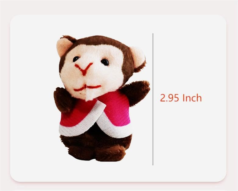 ShaoAngDuoMi 7-Pack Five Little Monkeys Finger Puppets – Soft Plush Storytelling Toys for Toddlers