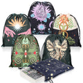 Shappy 6-Piece Velvet Tarot Card Storage Bags – Drawstring Pouches, 7.1 x 5.9 Inches (Classic Style)