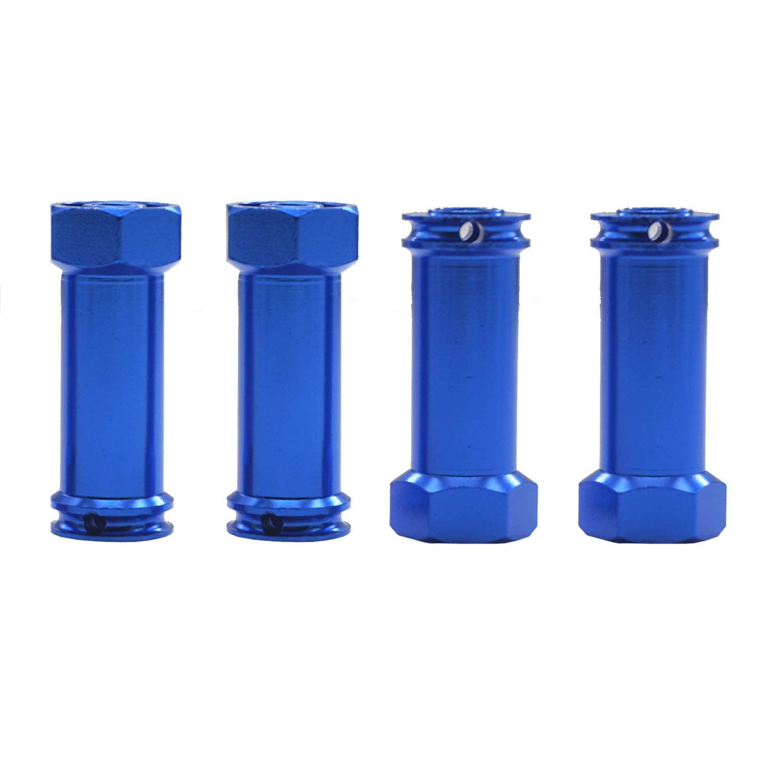 Share Goo 12mm Aluminum Wheel Hex Hub Adapters 30mm Extension for Traxxas Slash 4x4 Stampede (Blue)