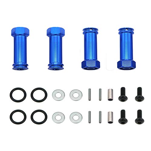 Share Goo 12mm Aluminum Wheel Hex Hub Adapters 30mm Extension for Traxxas Slash 4x4 Stampede (Blue)