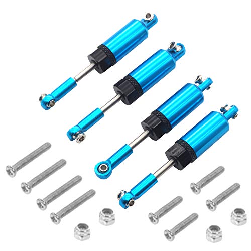Share Goo 4-Pack Blue Aluminum Shock Absorbers for WPL 1/16 C14 C24 RC Crawler Upgrade