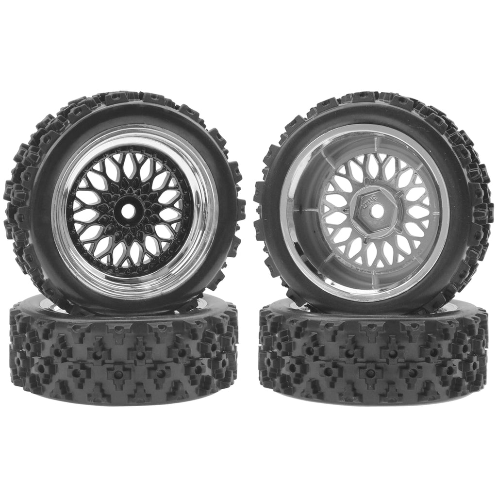 ShareGoo 1/10 RC On-Road Tires and Wheels, 12mm Hex, 72mm/66mm OD for Tamiya TT01 TT02 Kyosho Traxxas