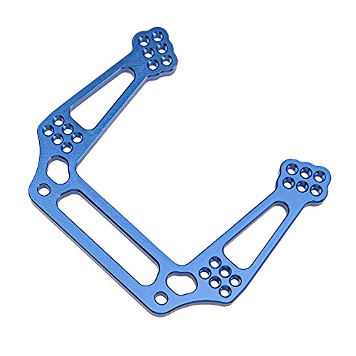 ShareGoo Aluminum Alloy Front Shock Tower Mount Replacement for Traxxas 2WD 1/10 RC Cars (Blue, Part #3639)