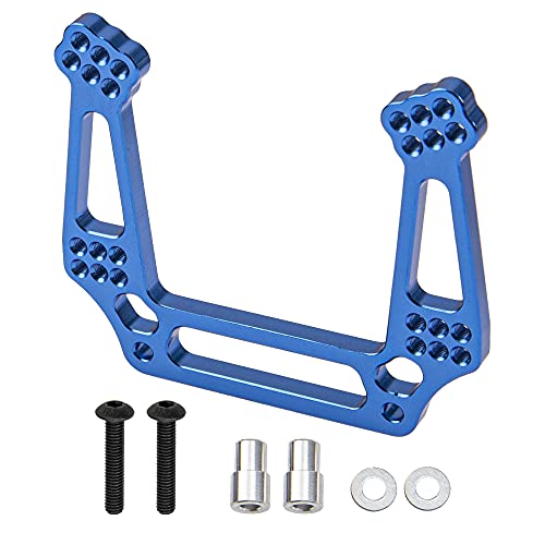 ShareGoo Aluminum Alloy Front Shock Tower Mount Replacement for Traxxas 2WD 1/10 RC Cars (Blue, Part #3639)