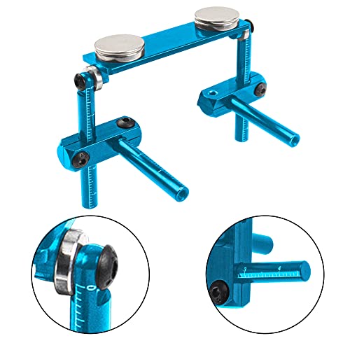 ShareGoo Magnetic Body Post Kit for 1/10 RC Touring & Drift Cars – Blue, Aluminum Alloy, Adjustable