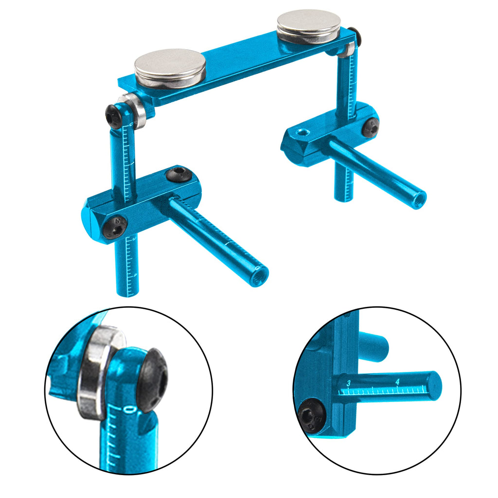 ShareGoo Magnetic Body Post Kit for 1/10 RC Touring & Drift Cars – Blue, Aluminum Alloy, Adjustable