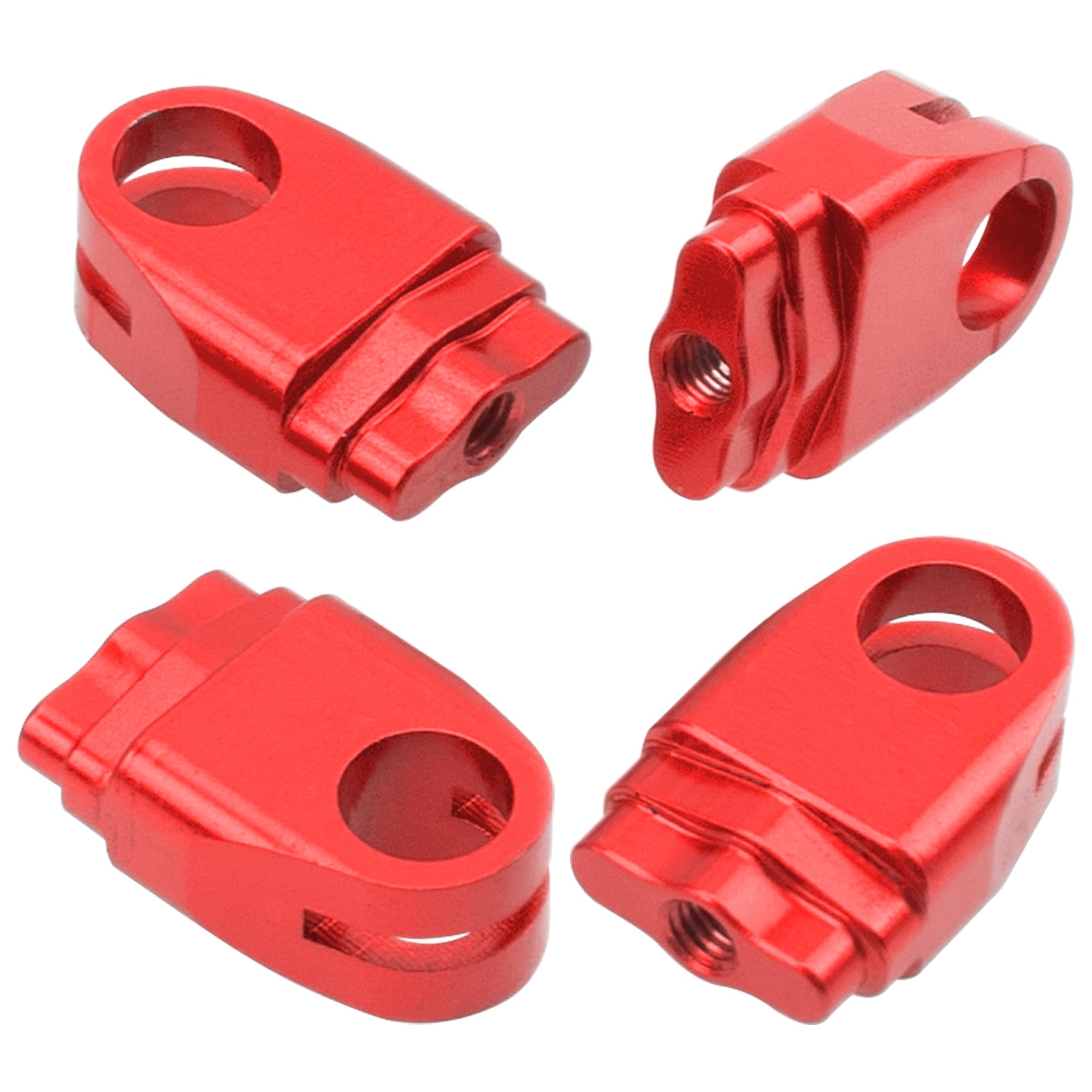 ShareGoo Metal RC Body Post Mounts for Tamiya TT02 (Red) - 45mm & 85mm Aluminium Alloy Upgrade