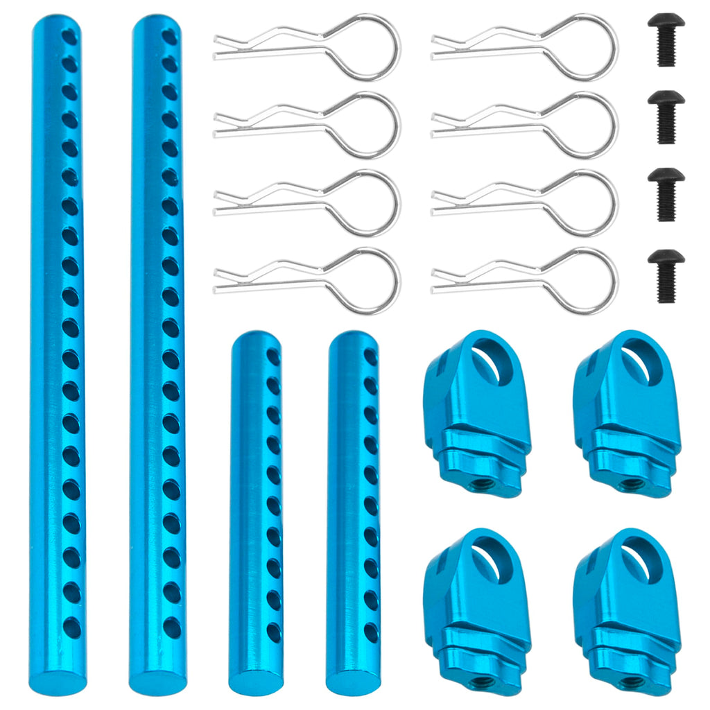 ShareGoo Metal RC Body Post Mounts for Tamiya TT02 TT-02 1/10 – Blue Aluminum Alloy Upgrade