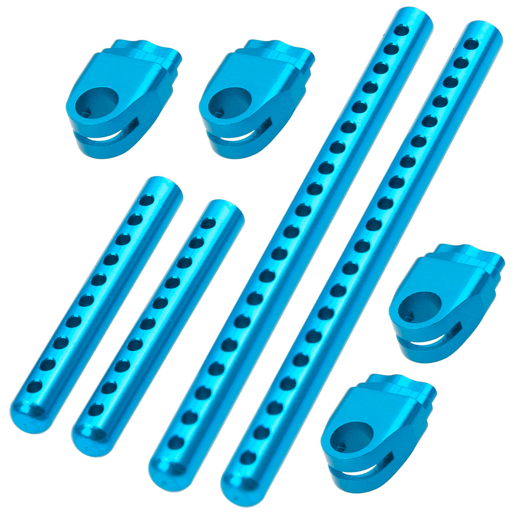 ShareGoo Metal RC Body Post Mounts for Tamiya TT02 TT-02 1/10 – Blue Aluminum Alloy Upgrade