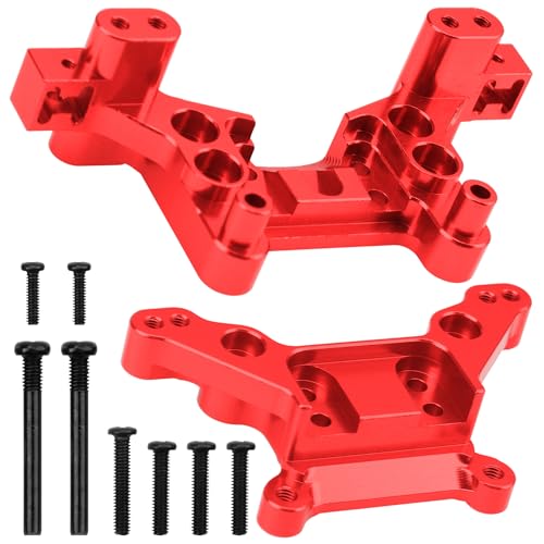 ShareGoo Metal Shock Tower Upgrade Set for Hyper Go 1/16 RC Cars - Red