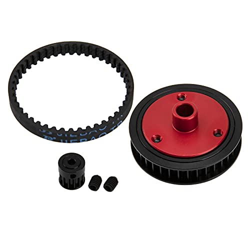 ShareGoo RC Car Belt Drive Gear Set – 3.2mm Upgrade for Axial SCX10 SCX10-II 90046 (Black)