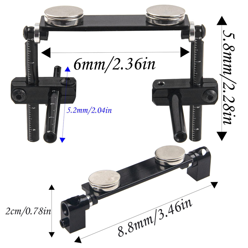 ShareGoo RC Magnetic Body Post Kit – Stealth Invisible Shell Mount for 1/10 Touring & Drift Cars (Black)