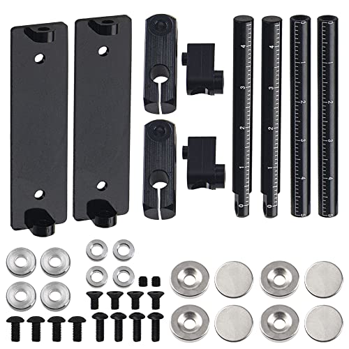 ShareGoo RC Magnetic Body Post Kit – Stealth Invisible Shell Mount for 1/10 Touring & Drift Cars (Black)