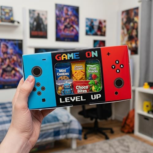 Shescrzionu 12-Pack Video Game Party Favor Boxes with Window – Gamer Birthday Decorations