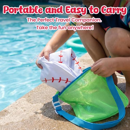 Shindel 27-Inch Inflatable Baseball - Giant Beach Ball for Sports Parties & Pool Fun