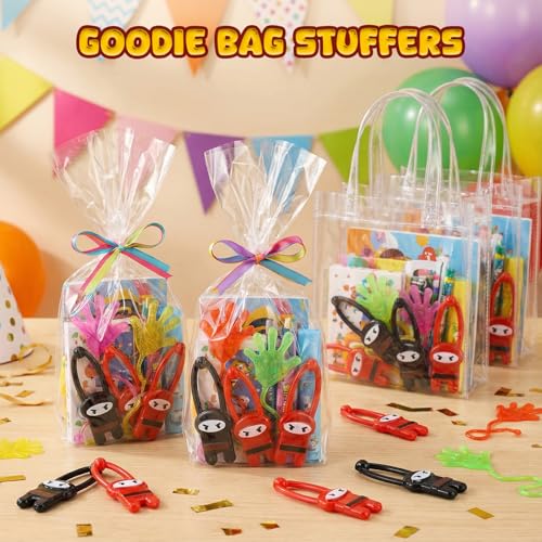 Shindel 40-Pack Flying Ninja Slingshot Toys – Bulk Party Favors, Classroom Prizes, Stress Relief