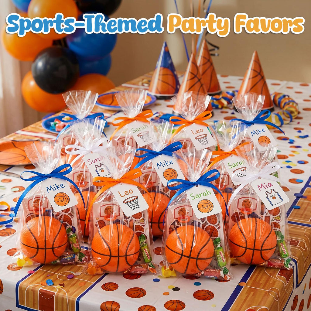 Shindel 6-Pack Mini Basketballs 4.7 Inch Orange Rubber Inflatable Balls with Pump for Kids Indoor Outdoor Play