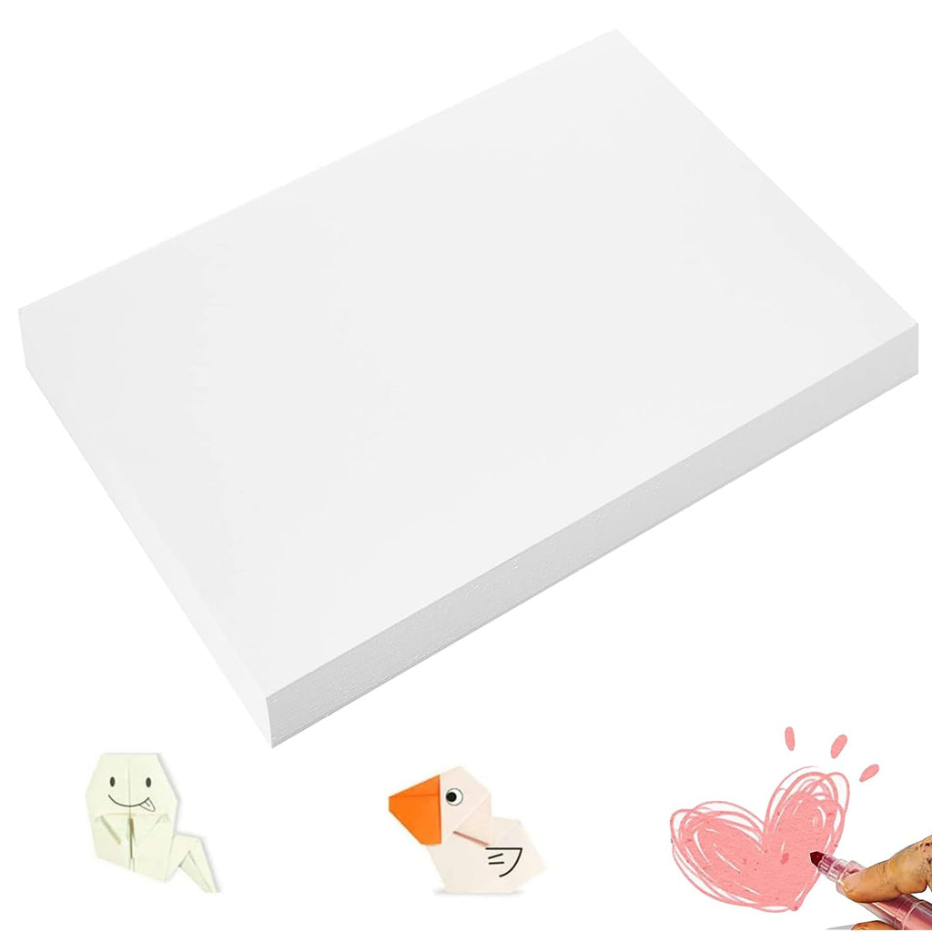 Shinok 100 Sheets White Construction Paper, 12x17 Inch, 55 lb, Matte Finish for Drawing and Crafting