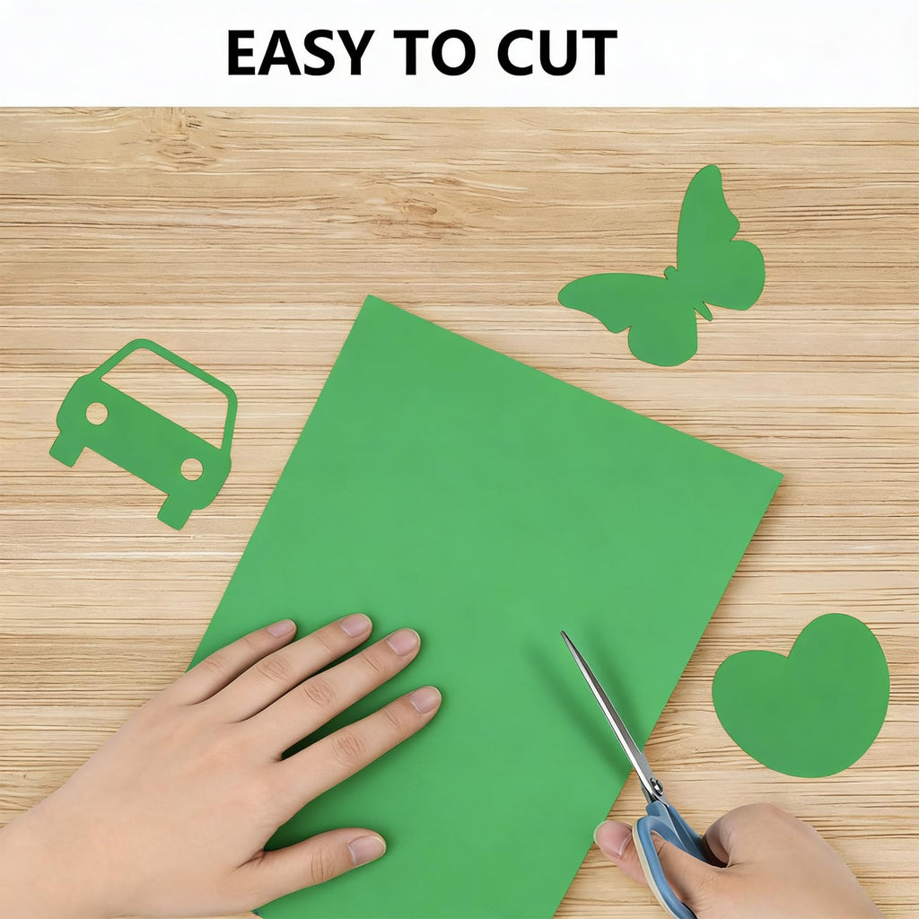 Shinok 12x17 Inch Green Craft Paper – 100 Sheets, 55 lbs, Matte Finish for Drawing & Art Projects