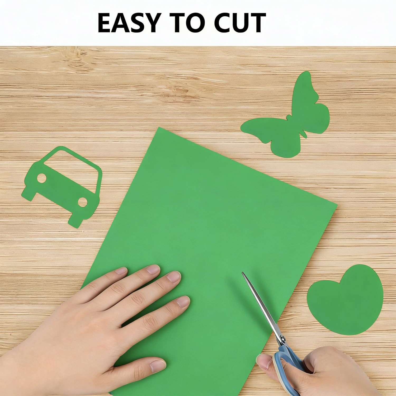 Shinok 12x17 Inch Green Craft Paper – 100 Sheets, 55 lbs, Matte Finish for Drawing & Art Projects