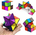 SHONCO 2-in-1 Magic Star Cube: Transforming Infinity Cube Fidget Toy for Stress Relief