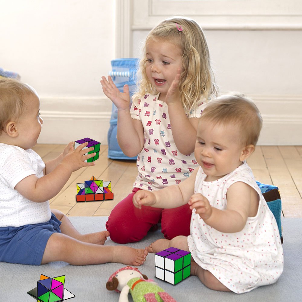 SHONCO 2-in-1 Magic Star Cube: Transforming Infinity Cube Fidget Toy for Stress Relief
