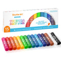 Shuttle Art Tempera Paint Sticks, 15 Colors – Quick-Drying, Washable, Kid-Safe