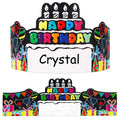 SICOHOME Paper Crown Hats for Kids - 36 Pack Adjustable Birthday Crowns for Classroom Party Supplies