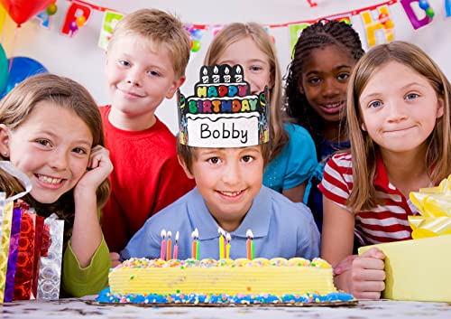 SICOHOME Paper Crown Hats for Kids - 36 Pack Adjustable Birthday Crowns for Classroom Party Supplies