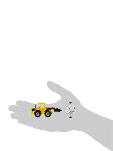 Siku 0802 Front Loader Diecast Model – Movable Loading Arm, Yellow/Black, 7.7 cm