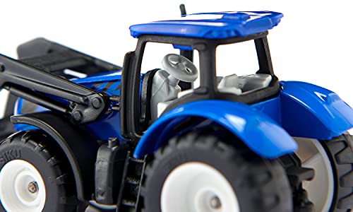 Siku 1544 New Holland Tractor with Pallet Fork and Pallet – Metal/Plastic Toy for Kids