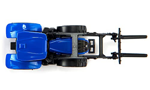 Siku 1544 New Holland Tractor with Pallet Fork and Pallet – Metal/Plastic Toy for Kids
