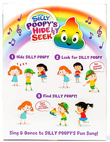 Silly Poopy's Hide & Seek – Talking, Singing, Rainbow Hide-and-Seek Toy for Toddlers Ages 3+