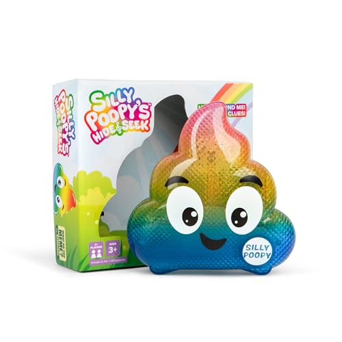 Silly Poopy's Hide & Seek – Talking, Singing, Rainbow Hide-and-Seek Toy for Toddlers Ages 3+