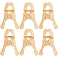 Simgoing 6-Piece Wooden Fort Building Clips for Blankets and Silks