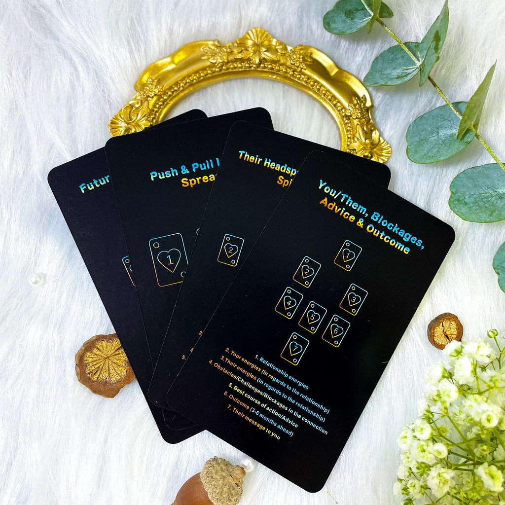 Sishui Mind Info Oracle Cards Deck – 48 Cards for Life & Career Guidance, Beginner-Friendly