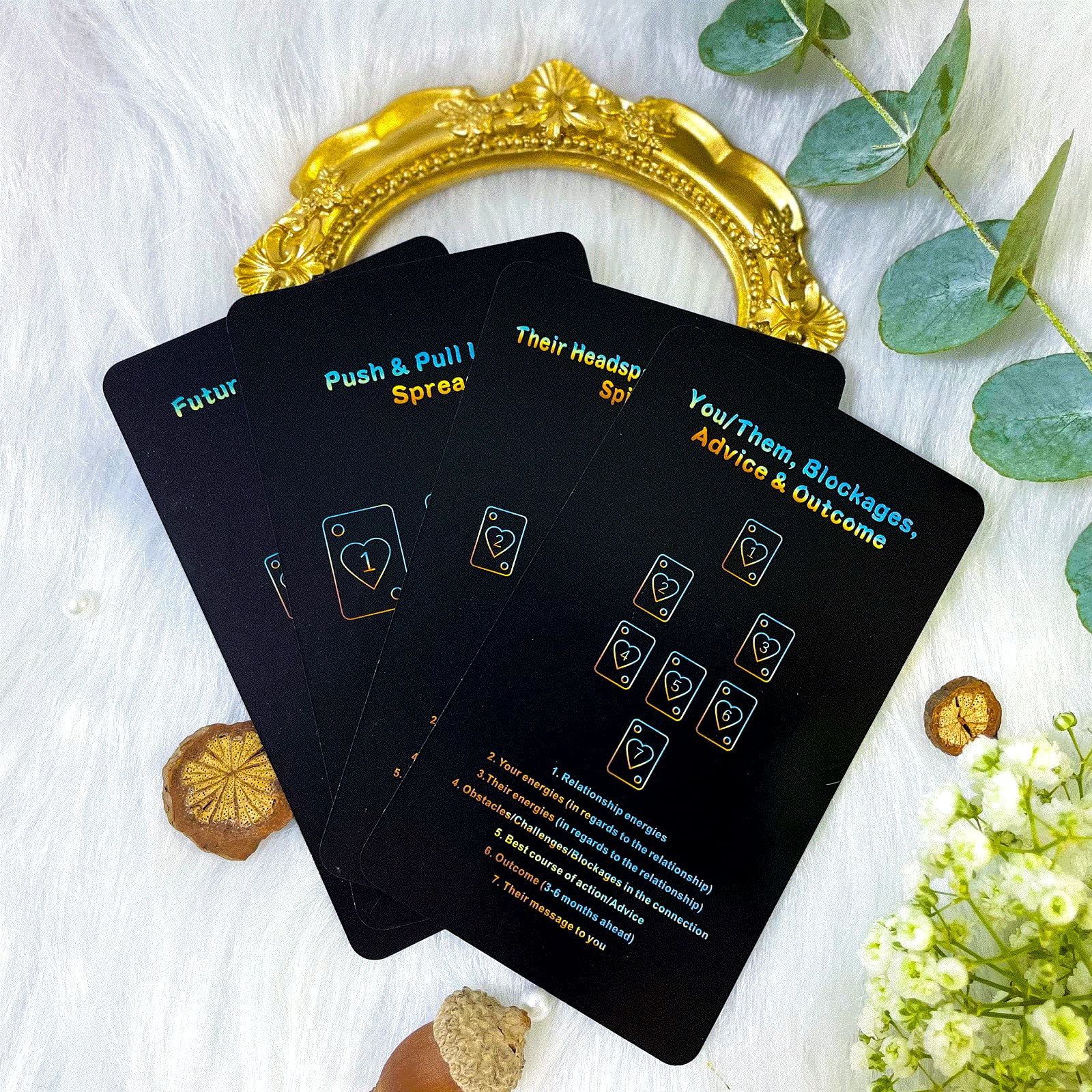 Sishui Mind Info Oracle Cards Deck – 48 Cards for Life & Career Guidance, Beginner-Friendly