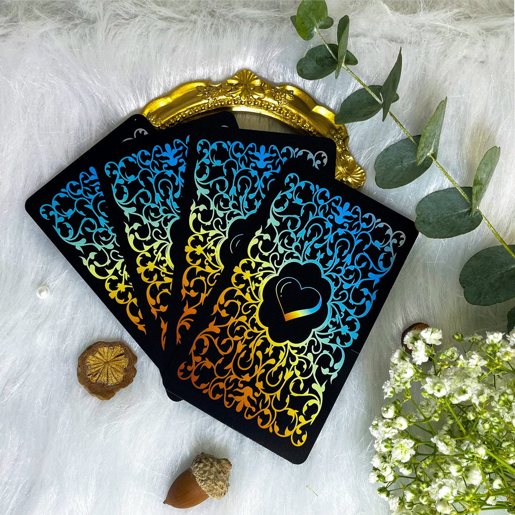 Sishui Mind Info Oracle Cards Deck – 48 Cards for Life & Career Guidance, Beginner-Friendly