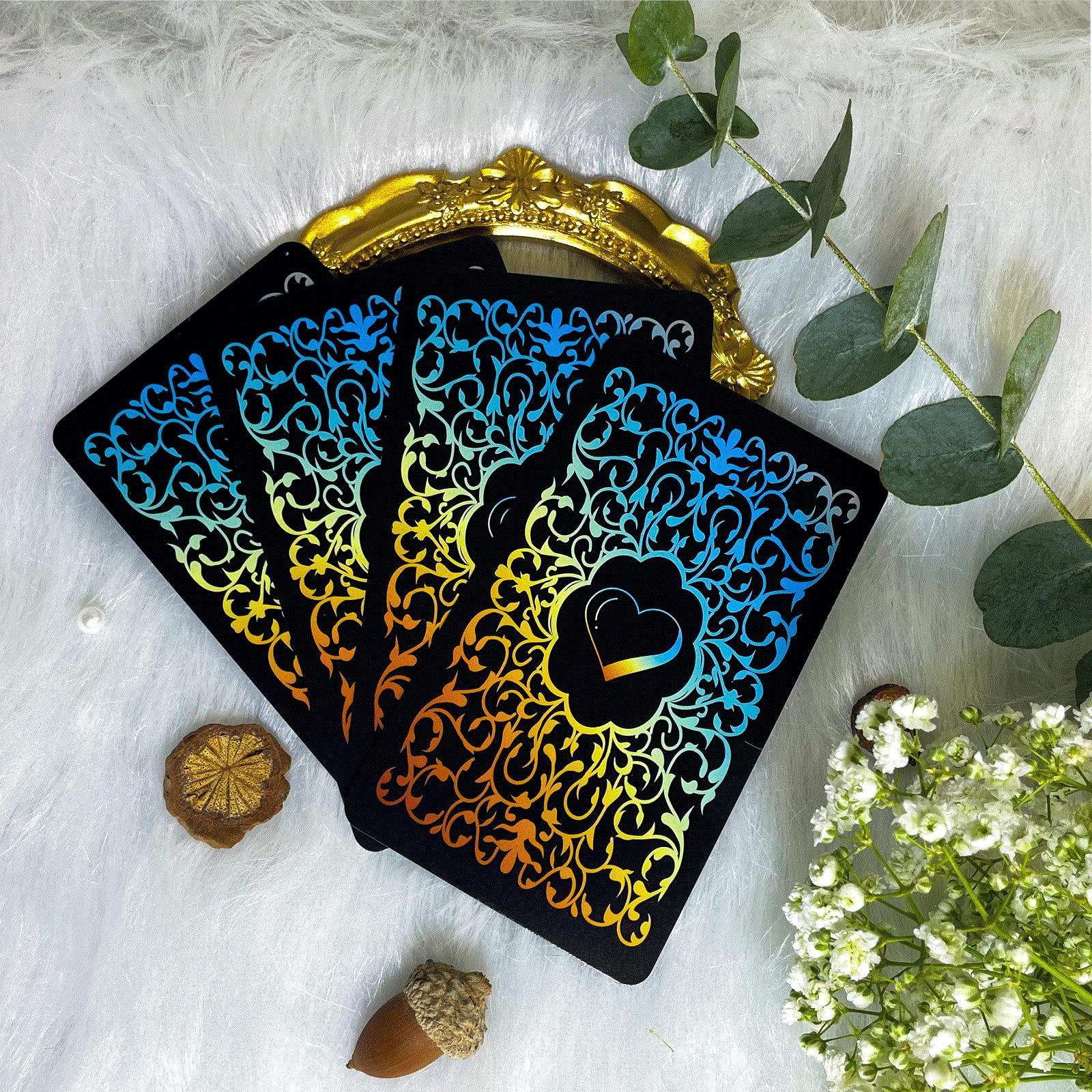 Sishui Mind Info Oracle Cards Deck – 48 Cards for Life & Career Guidance, Beginner-Friendly