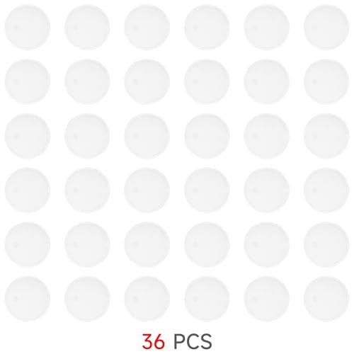 SIXPOINTS 36-Pack Clear Plastic Action Figure Stands for 6-Inch 1/12 Scale Figures - Compatible with Marvel Legends, DC, GI Joe, MOTU