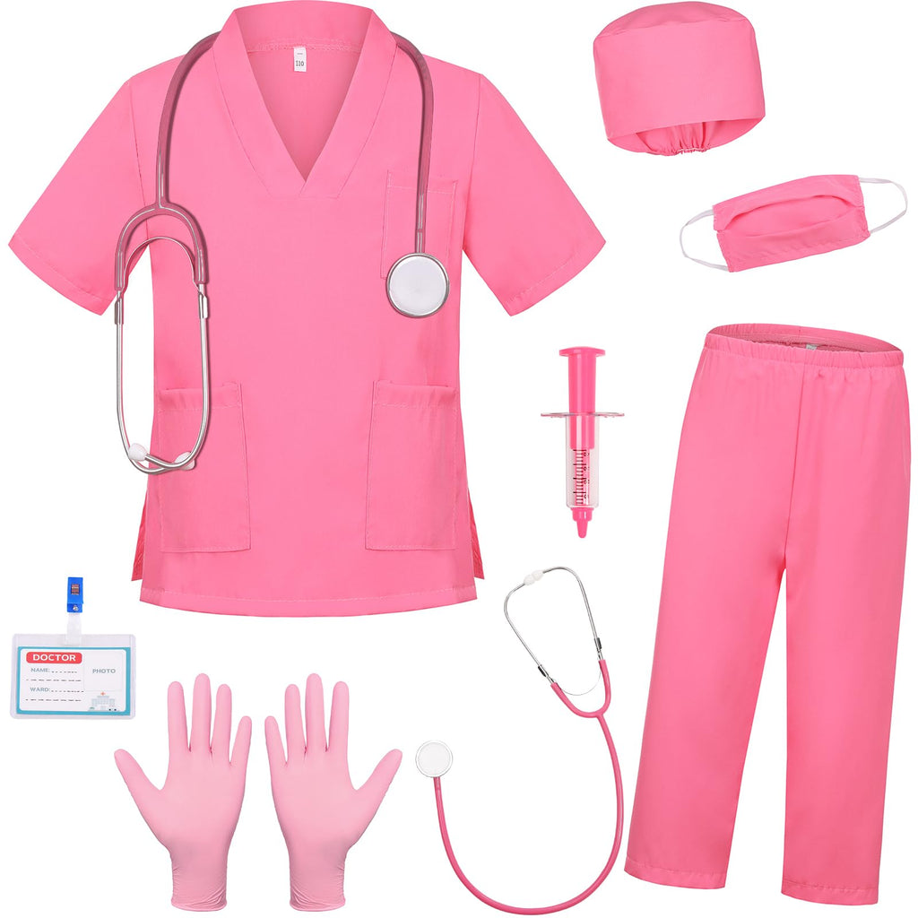 SIZGAROOT Doctor Costume for Kids – Lab Coat Dress-Up for Toddlers, Girls, Boys, Halloween Party