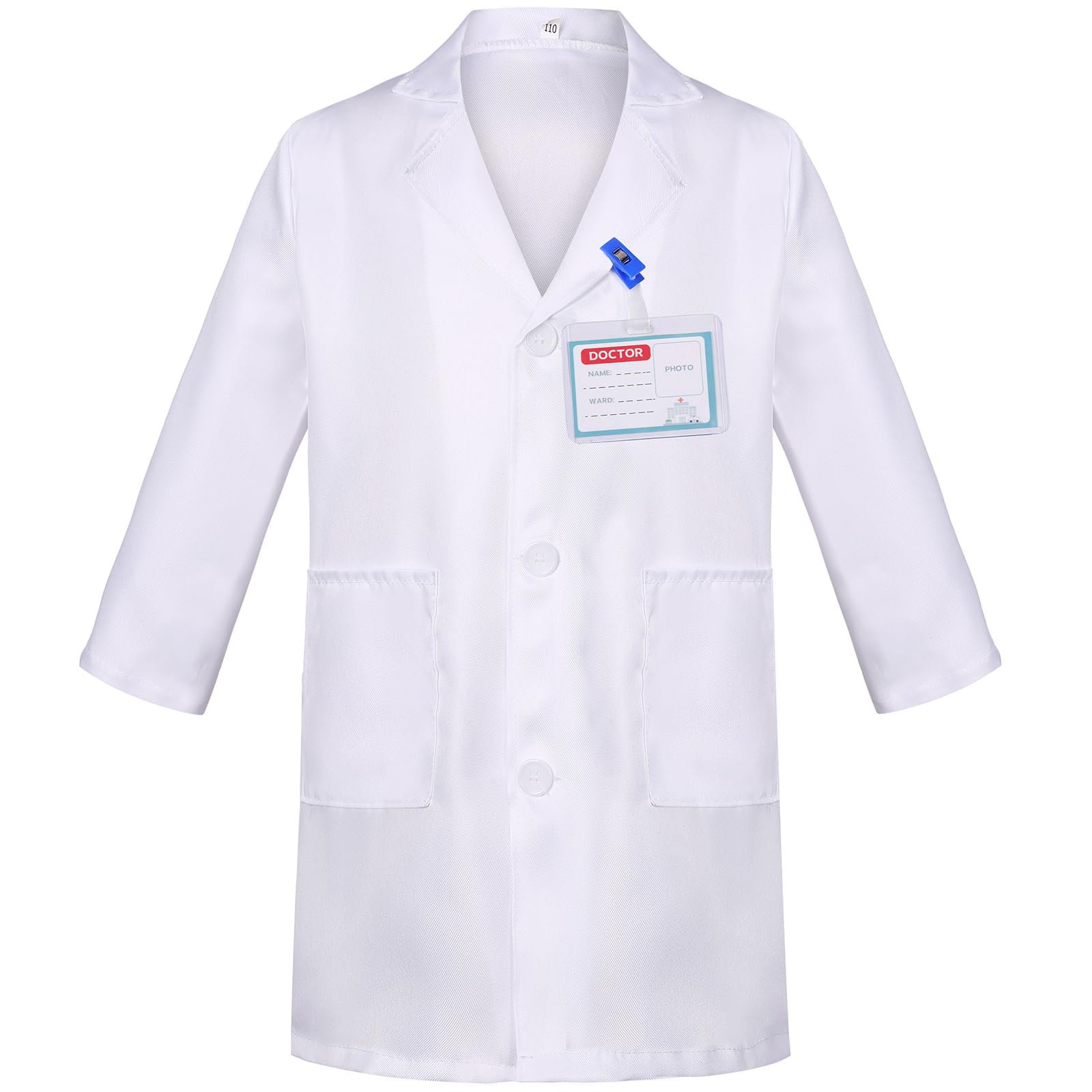 SIZGAROOT Doctor Costume for Kids – Lab Coat Dress-Up for Toddlers, Girls, Boys, Halloween Party