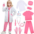 SIZGAROOT Doctor Costume for Kids | Lab Coat, Surgical Shirt, Stethoscope & More | Ages 3-12