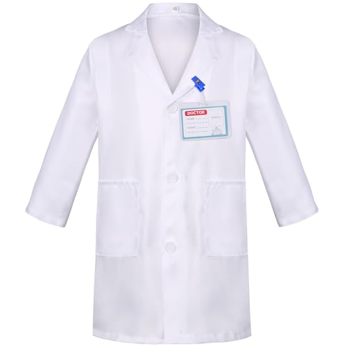 SIZGAROOT Doctor Costume for Kids with Lab Coat – Halloween Dress-Up