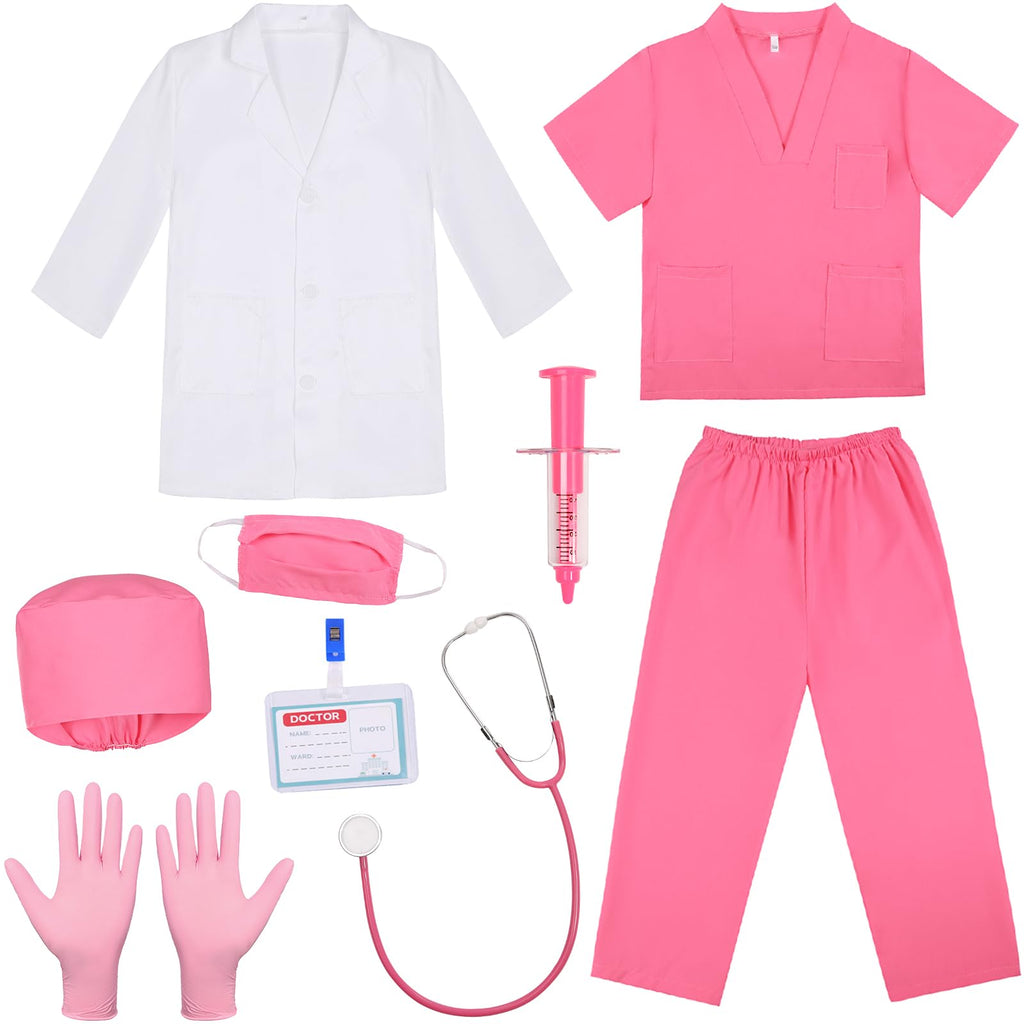 SIZGAROOT Doctor Costume for Kids with Lab Coat – Halloween Dress-Up