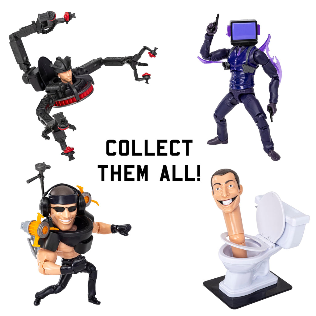 SKIBIDI Toilet Deluxe Figure - Series 2, 6" Collectible Action Figure with 22 Points of Articulation